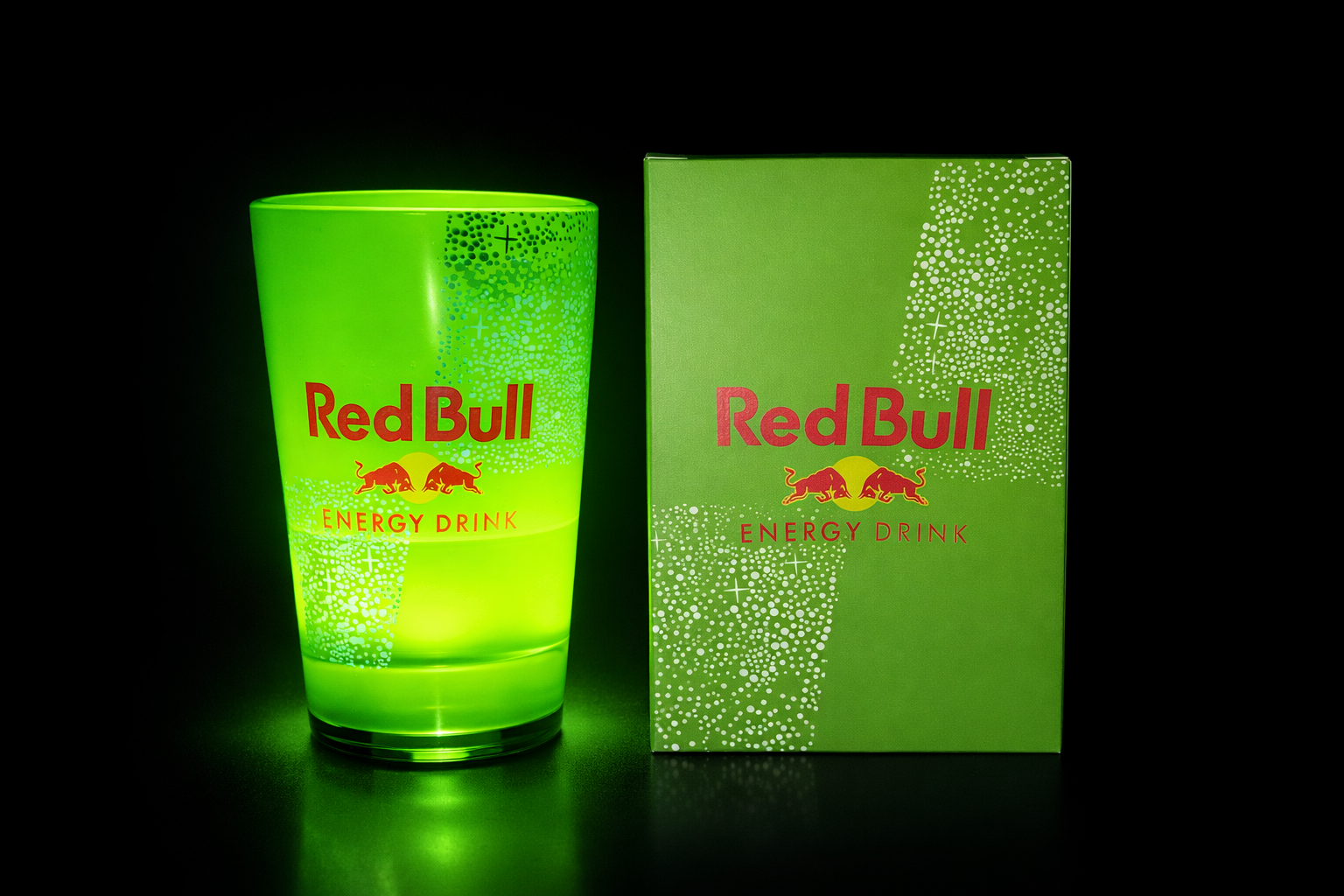 Verre redbull lumineux Led